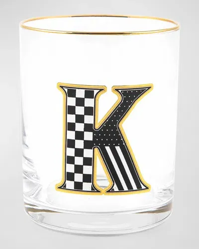 Mackenzie-childs Monogram Tumbler, 14 Oz. In K