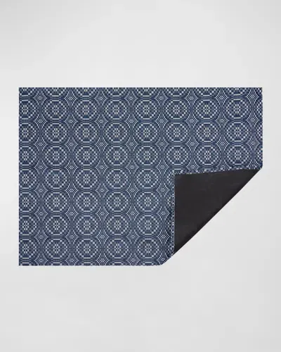 Chilewich Overshot Floor Mat In Denim