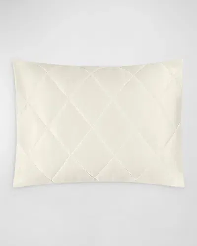 Matouk Nocturne Quilt Boudoir Sham In Ivory