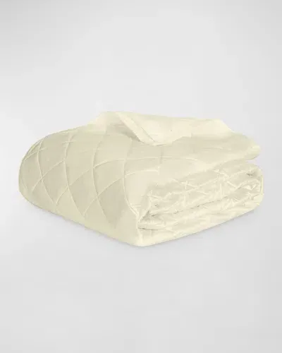 Matouk Nocturne King Quilt In Ivory