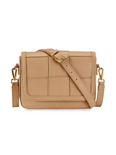 Gigi New York Women's Lily Leather Crossbody Bag In Cappuccino