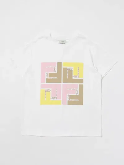 Fendi T-shirt  Kids Kids In White