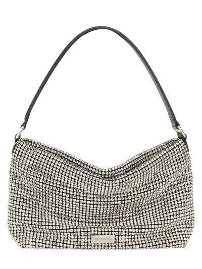 Self-portrait Silver Diamond Hobo Bag