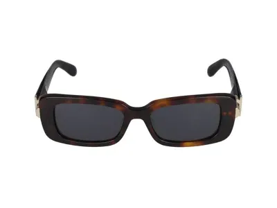 Ferragamo Salvatore  Eyewear Rectangular Frame Sunglasses In Multi