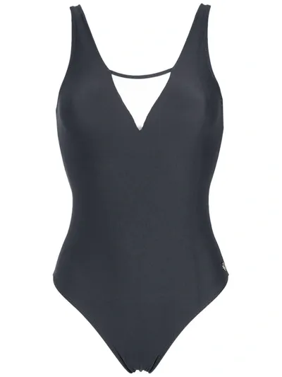 Brigitte Panelled Swimsuit In Black