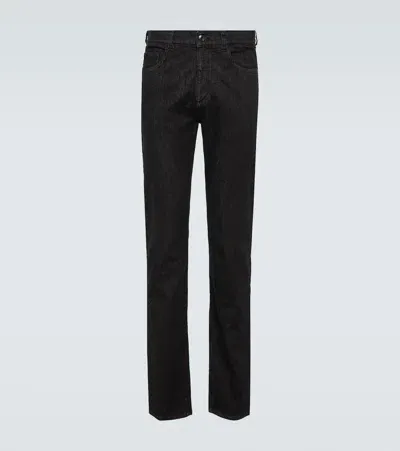 Canali Straight Jeans In 111