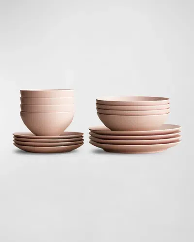 Lifetime Brands Core 16-piece Dinnerware Set In Pink