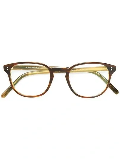 Oliver Peoples Fairmont Glasses In Brown