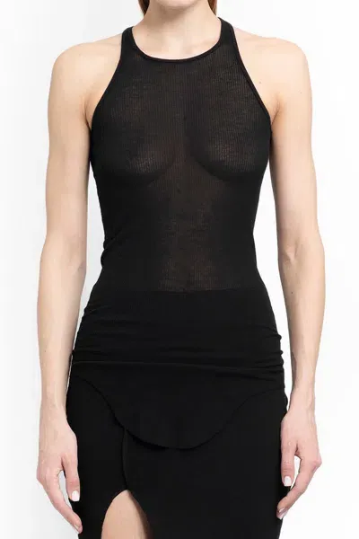 Rick Owens Tank Tops In Black