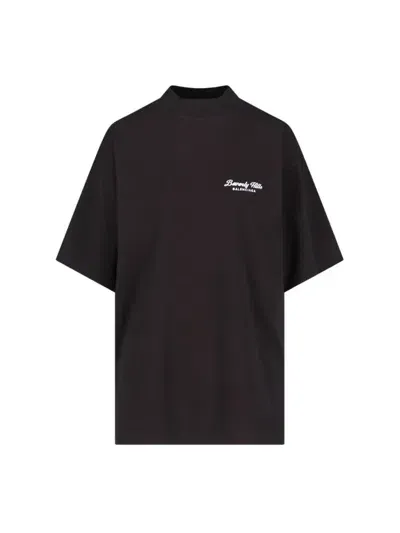 Balenciaga T-shirts And Polos In Washed Black