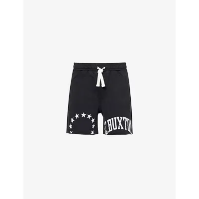 Cole Buxton Cut Off Varsity Short In Vintage Black