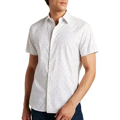 Bonobos Flamingo Print Short Sleeve Performance Button-up Shirt In Phil Flamingo C33