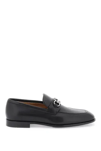 Ferragamo Penny Loafers In Black