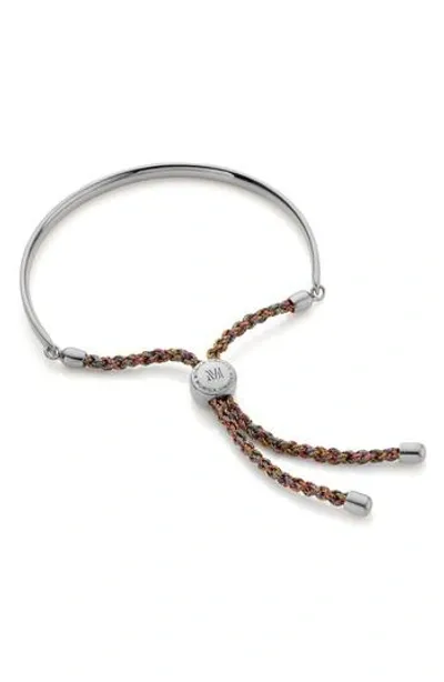 Monica Vinader Engravable Petite Fiji Friendship Bracelet In Metallic