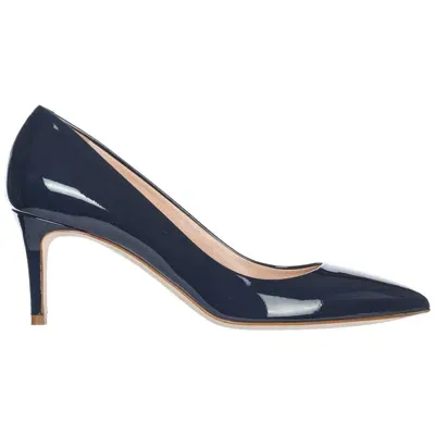 Pre-owned Sergio Levantesi Pumps Damen Glory Glory29verdenim H 7 Cm Pfennigabsatz Schuhe In Blau