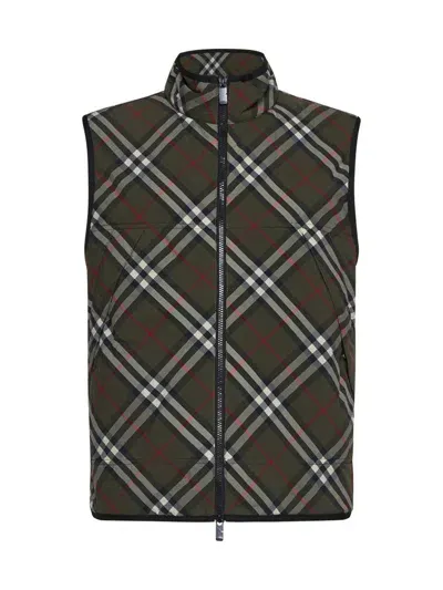 Burberry Checked Zip In Multi