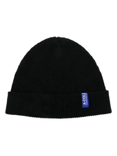 A-cold-wall* Logo-patch Beanie In Black