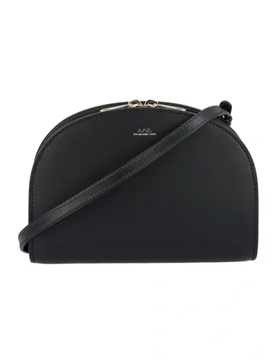 Apc A.p.c. Demi Lune Clutch Bag In Black