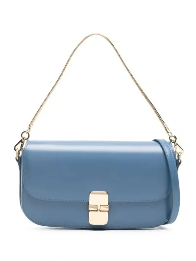 Apc Grace Chaine Clutch In Blue