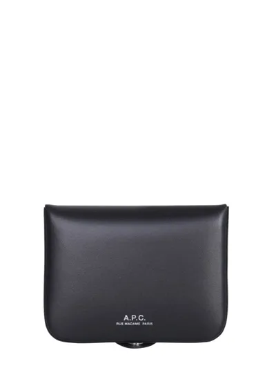 Apc A.p.c. Josh Coin Purse In Black