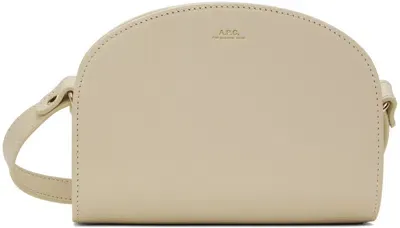 Apc Off-white Demi-lune Mini Bag In Aah Cream