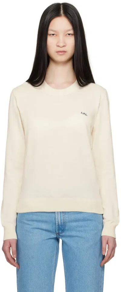 Apc Victoria Sweater In Beis