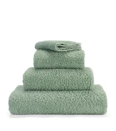 Abyss & Habidecor Super Pile Face Cloth In Green