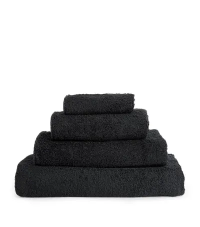 Abyss & Habidecor Super Pile Face Towel In Black