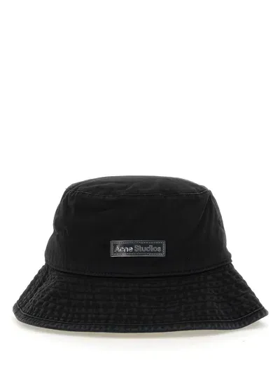 Acne Studios Bucket Hat In Black