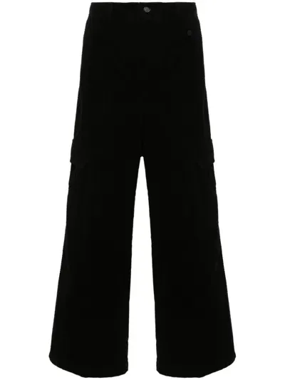 Acne Studios Corduroy Straight-leg Trousers In Black