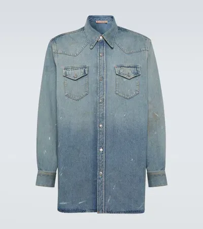 Acne Studios Denim Shirt In Light Blue