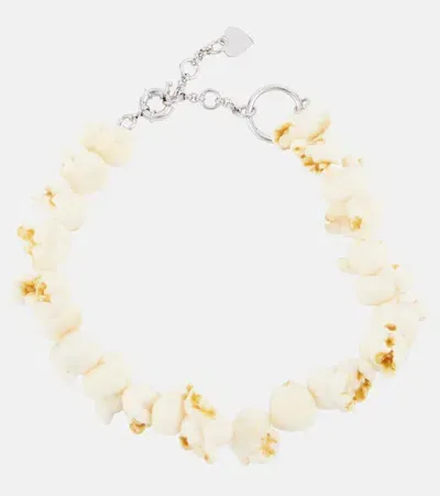 Acne Studios Popcorn Silver-tone Resin Necklace