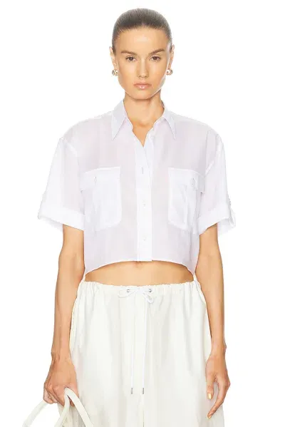 Acne Studios Sharlot Shirt In Optic White