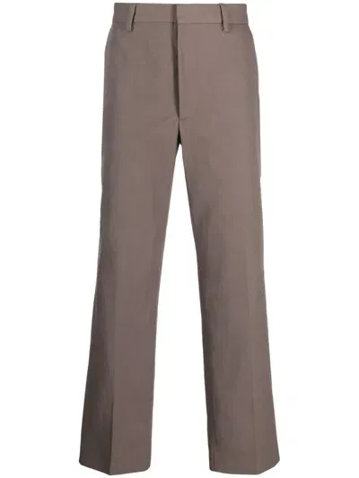 Acne Studios Straight-leg Tailored Trousers In Brown