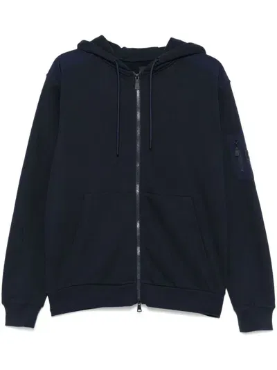 Add Cotton Hoodie In Blue