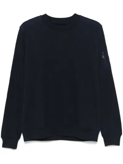 Add Crew-neck Sweatshirt In Blue