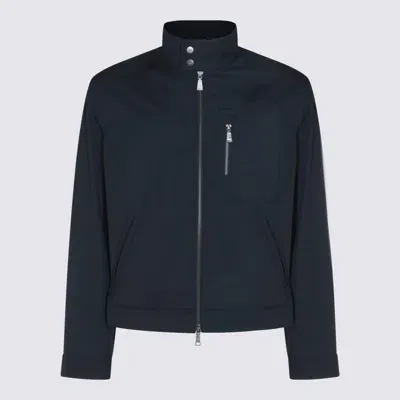 Add Dark Navy Casual Jacket In Dark Blue