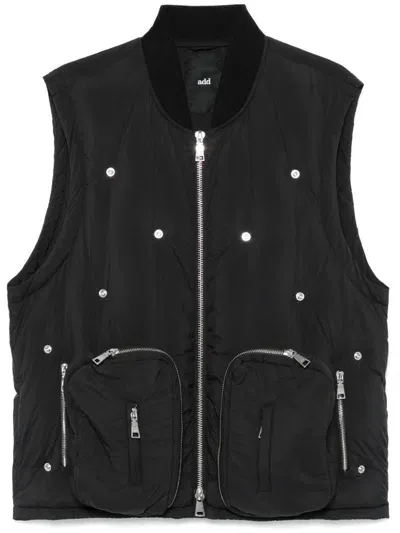 Add Stud-embellished Gilet In Black