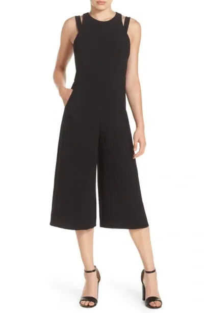 Adelyn Rae Culotte Jumpsuit In Black