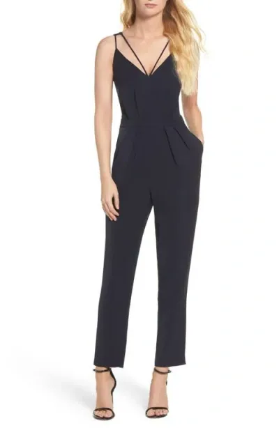 Adelyn Rae Noemi Jumpsuit In Navy