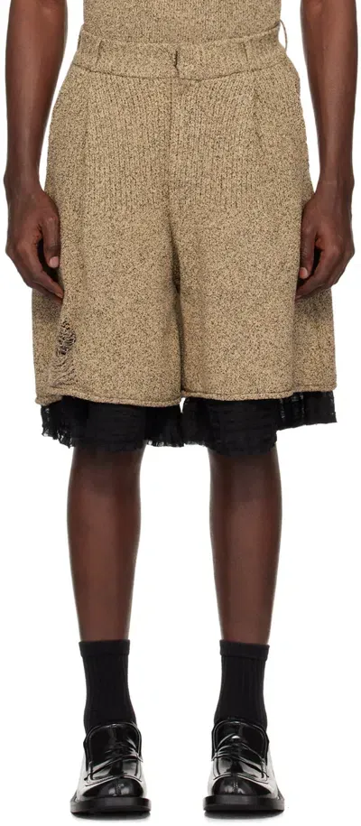 Ader Error Beige Varto Shorts