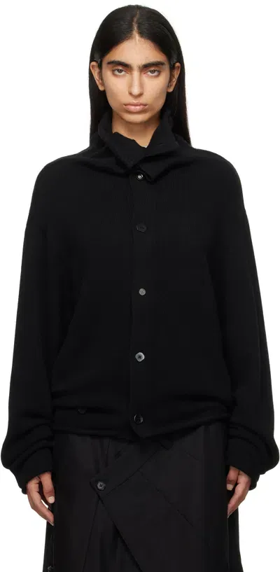 Ader Error Black Mohair Cardigan