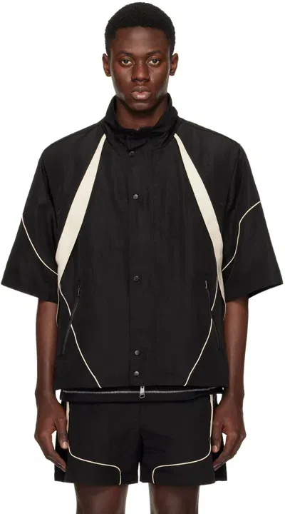 Ader Error Black Piping Jacket In Noir