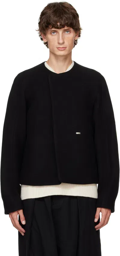 Ader Error Black Wool Jacket In Noir