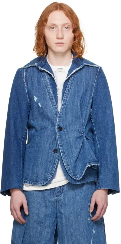 Ader Error Blue Alviat Denim Blazer