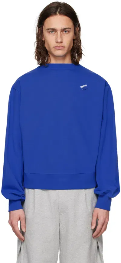 Ader Error Blue Langle Sweatshirt