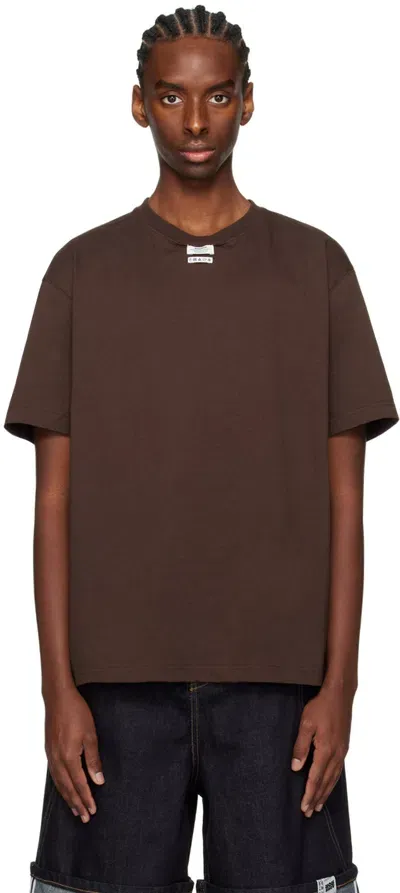 Ader Error Brown Patch T-shirt