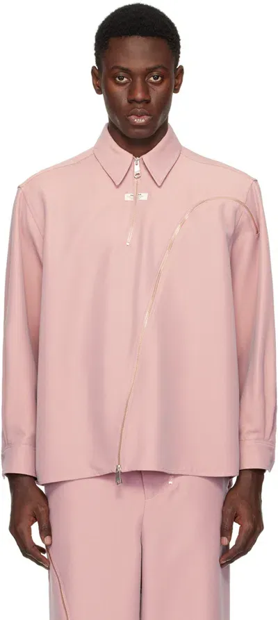 Ader Error Pink Zip Shirt