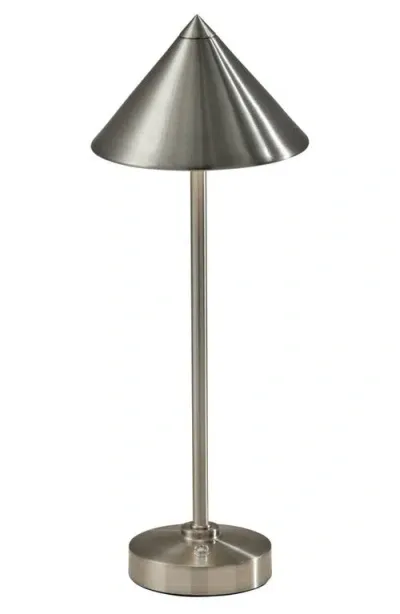 Adesso Lighting Ritchie Led Cordless Lamp In Brushed Steel