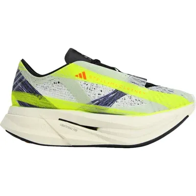 Adidas By Stella Mccartney Adizero Prime X 2 Strung Running Shoe In Linen Green/purple/off White